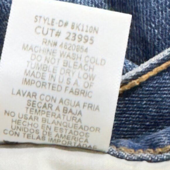 JUST BLACK Women’s Jean Shorts Denim Classic 5 Pocket Frayed Medium Wash Size M - Picture 9 of 11